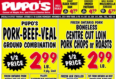 Pupo's Food Market Flyer October 31 to November 6