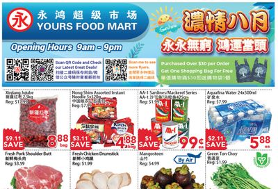 Yours Food Mart Flyer August 4 to 10