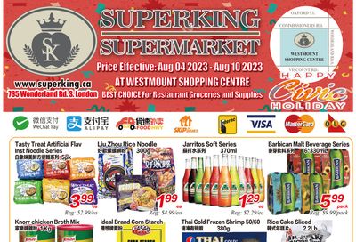 Superking Supermarket (London) Flyer August 4 to 10