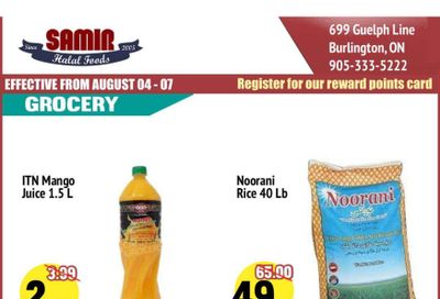 Samir Supermarket Flyer August 4 to 7