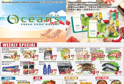 Oceans Fresh Food Market (Mississauga) Flyer August 4 to 10