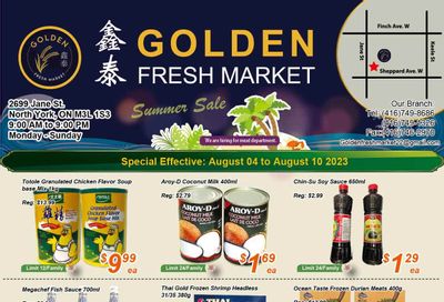 Golden Fresh Market Flyer August 4 to 10