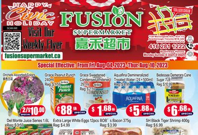 Fusion Supermarket Flyer August 4 to 10