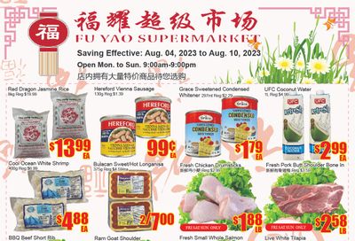 Fu Yao Supermarket Flyer August 4 to 10