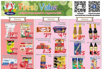 Fresh Value Flyer August 4 to 10