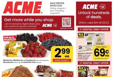 ACME (DE, MD, NJ, NY, PA) Weekly Ad Flyer Specials August 4 to August 10, 2023