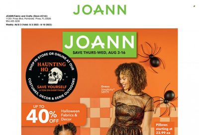 JOANN Weekly Ad Flyer Specials August 3 to August 16, 2023