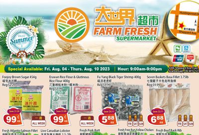Farm Fresh Supermarket Flyer August 4 to 10