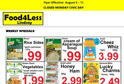 Food 4 Less (Lindsay) Flyer August 5 to 11