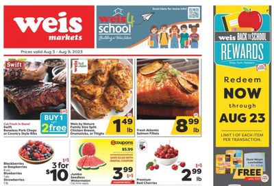 Weis (MD, NY, PA) Weekly Ad Flyer Specials August 3 to August 9, 2023