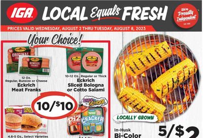 IGA (OH) Weekly Ad Flyer Specials August 2 to August 8, 2023