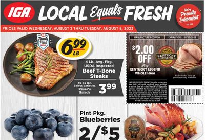 IGA (KY) Weekly Ad Flyer Specials August 2 to August 8, 2023