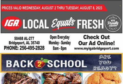 IGA (50) Weekly Ad Flyer Specials August 2 to August 8, 2023