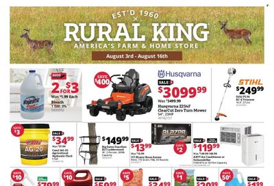 Rural King (IL, IN, KY, MO, OH, PA, TN, VA, WV) Weekly Ad Flyer Specials August 3 to August 16, 2023