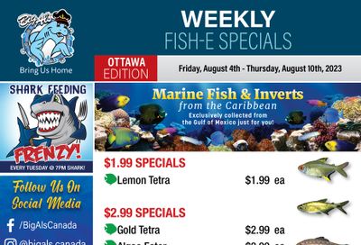 Big Al's (Ottawa East) Weekly Specials August 4 to 10