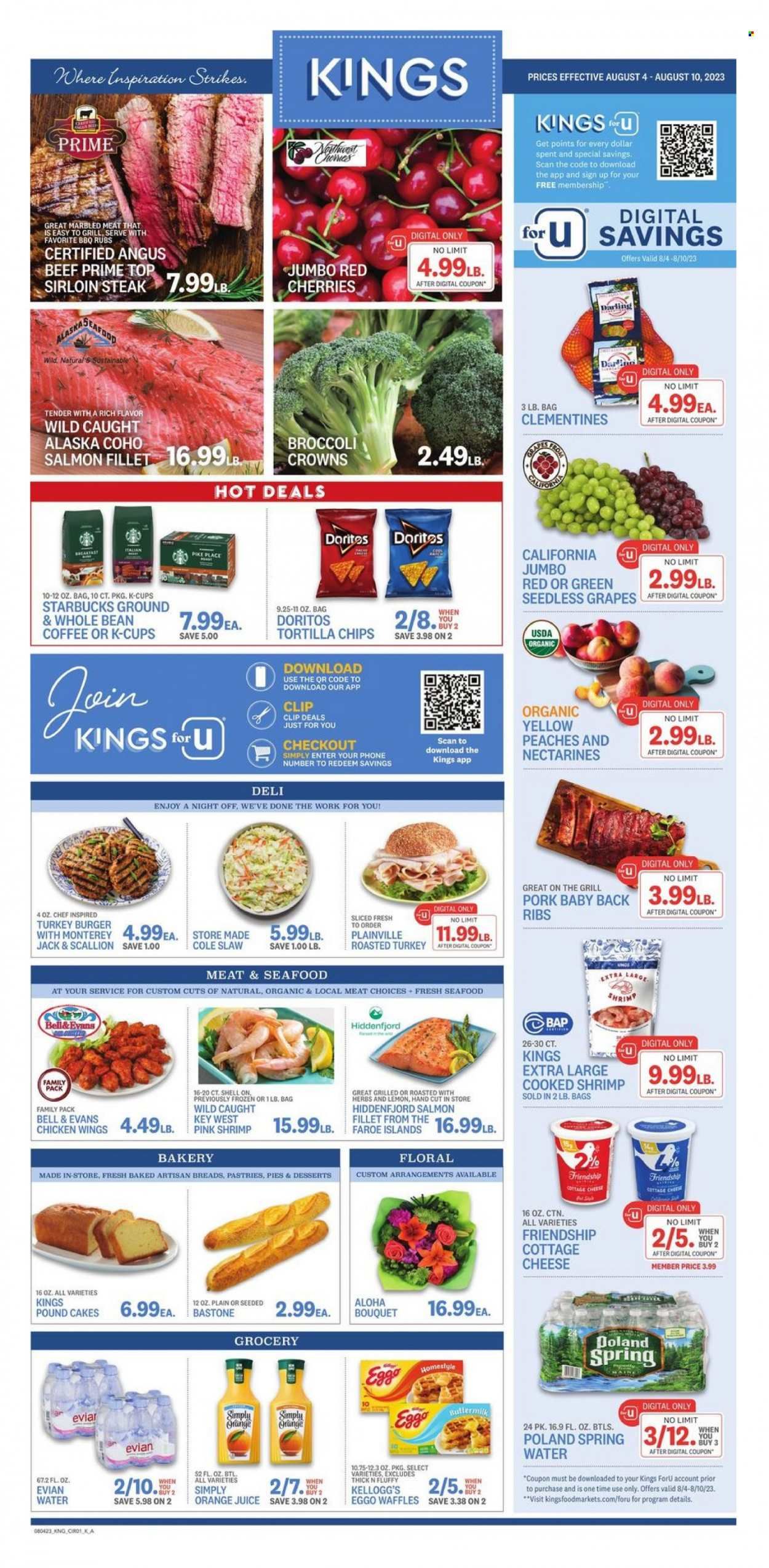 Kings Food Markets (CT, NJ, NY) Weekly Ad Flyer Specials August 4 to August 10, 2023