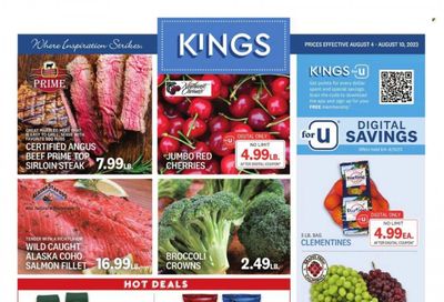 Kings Food Markets (CT, NJ, NY) Weekly Ad Flyer Specials August 4 to August 10, 2023