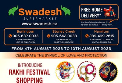 Swadesh Supermarket Flyer August 4 to 10