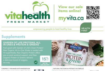 Vita Health Fresh Market Flyer August 3 to 23