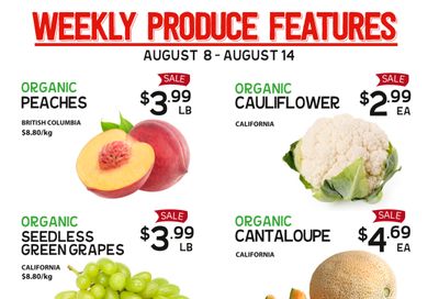 Pomme Natural Market Weekly Produce Flyer August 8 to 14