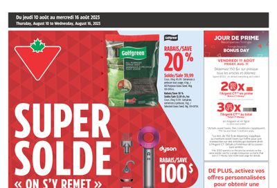 Canadian Tire (QC) Flyer August 10 to 16