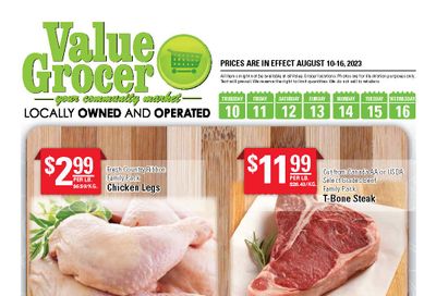 Value Grocer Flyer August 10 to 16