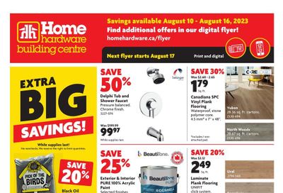 Home Hardware Building Centre (AB) Flyer August 10 to 16