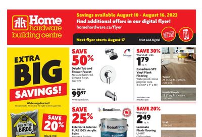 Home Hardware Building Centre (Atlantic) Flyer August 10 to 16