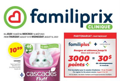 Familiprix Clinique Flyer August 10 to 16