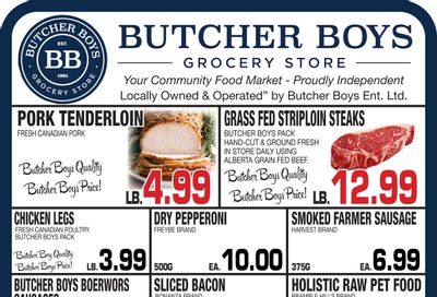 Butcher Boys Grocery Store Flyer August 9 to 17