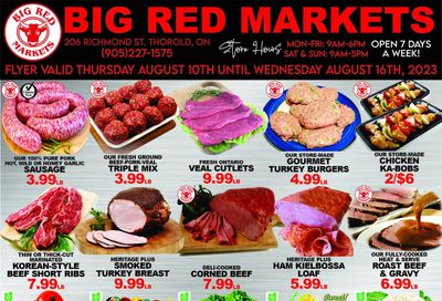 Big Red Markets Flyer August 10 to 16