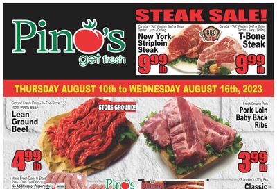 Pino's Flyer August 10 to 16