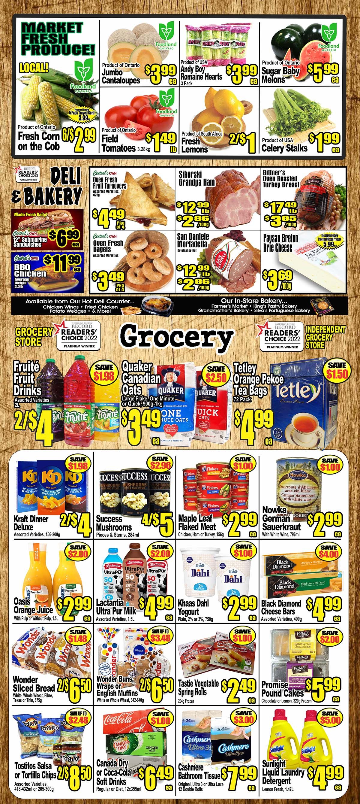 Central Fresh Market Flyer August 10 to 17