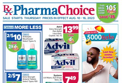 PharmaChoice Health Centre (BC, AB, SK & MB) Flyer August 10 to 16