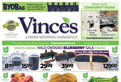 Vince's Market Flyer August 10 to 23