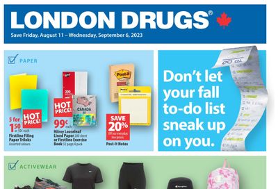London Drugs Back To School Flyer August 11 to September 6