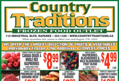 Country Traditions Flyer August 10 to 17