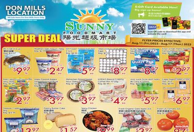 Sunny Foodmart (Don Mills) Flyer August 11 to 17