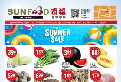 Sunfood Supermarket Flyer August 11 to 17