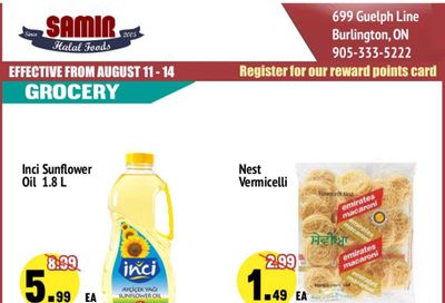 Samir Supermarket Flyer August 11 to 14