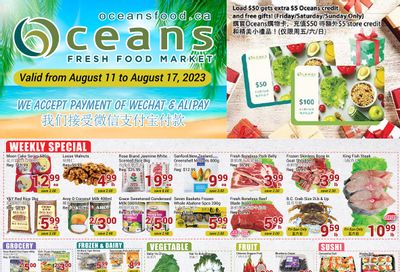 Oceans Fresh Food Market (Mississauga) Flyer August 11 to 17