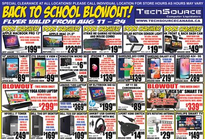 TechSource Flyer August 11 to 24