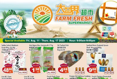 Farm Fresh Supermarket Flyer August 11 to 17