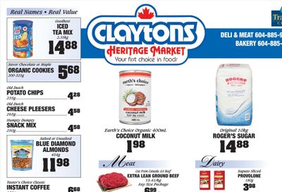 Claytons Heritage Market Flyer August 11 to 17