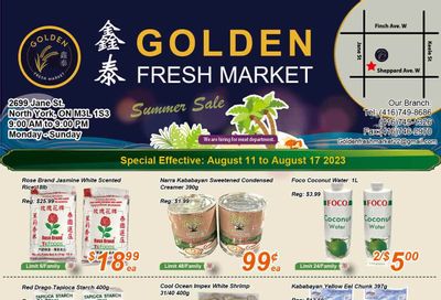 Golden Fresh Market Flyer August 11 to 17