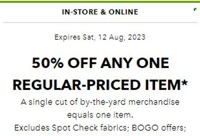 JOANN Weekly Ad Flyer Specials August 10 to October 14, 2023