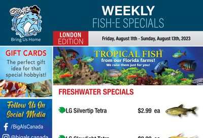Big Al's (London) Weekend Specials August 11 to 13