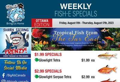 Big Al's (Ottawa East) Weekly Specials August 11 to 17