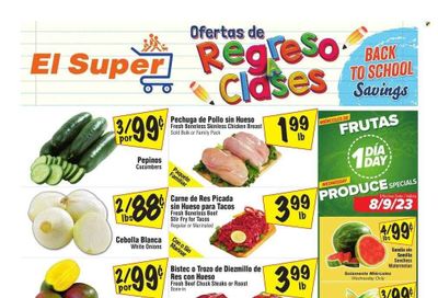 El Super (CA) Weekly Ad Flyer Specials August 9 to August 15, 2023