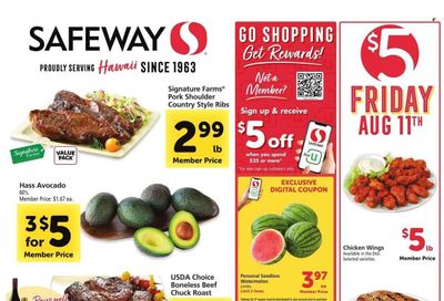 Safeway (HI) Weekly Ad Flyer Specials August 9 to August 15, 2023